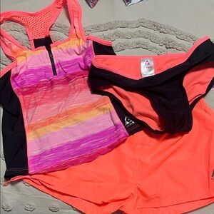 Gerry  Pink and Orange kids swim Set